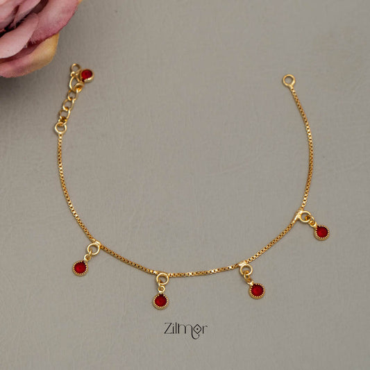 TR101712 - Gold Toned Stone Bracelet