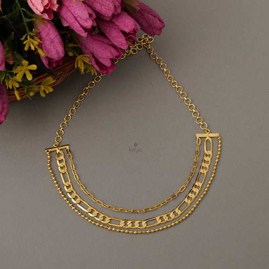 AS101141 - Gold Layered contemporary Necklace