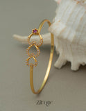 KF101236 - Gold Plated Openable Bangle 3-Zilmor
