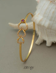 KF101236 - Gold Plated Openable Bangle 3-Zilmor