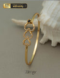 KF101236 - Gold Plated Openable Bangle 1-Zilmor
