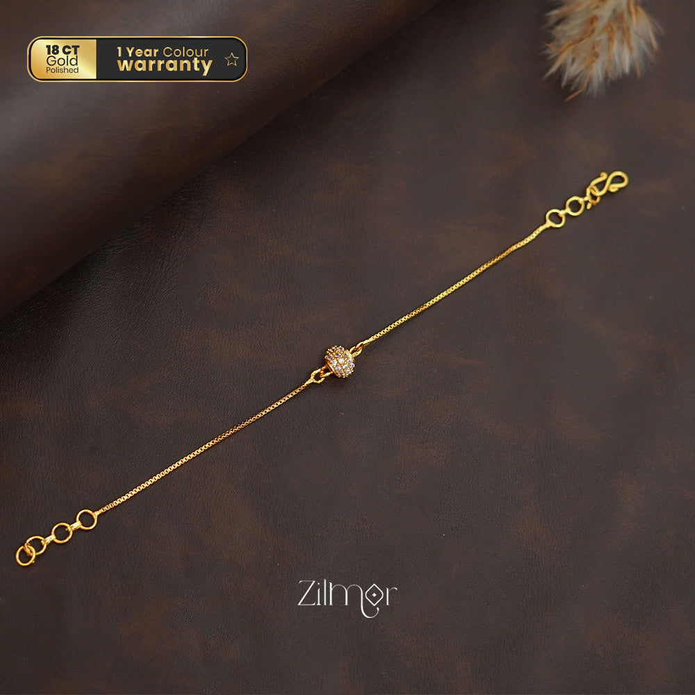 ZK1011387 - Gold Toned Stone Bracelet