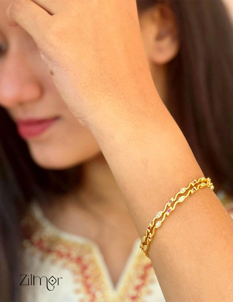 AD stone bangle - PE10057 2-Zilmor