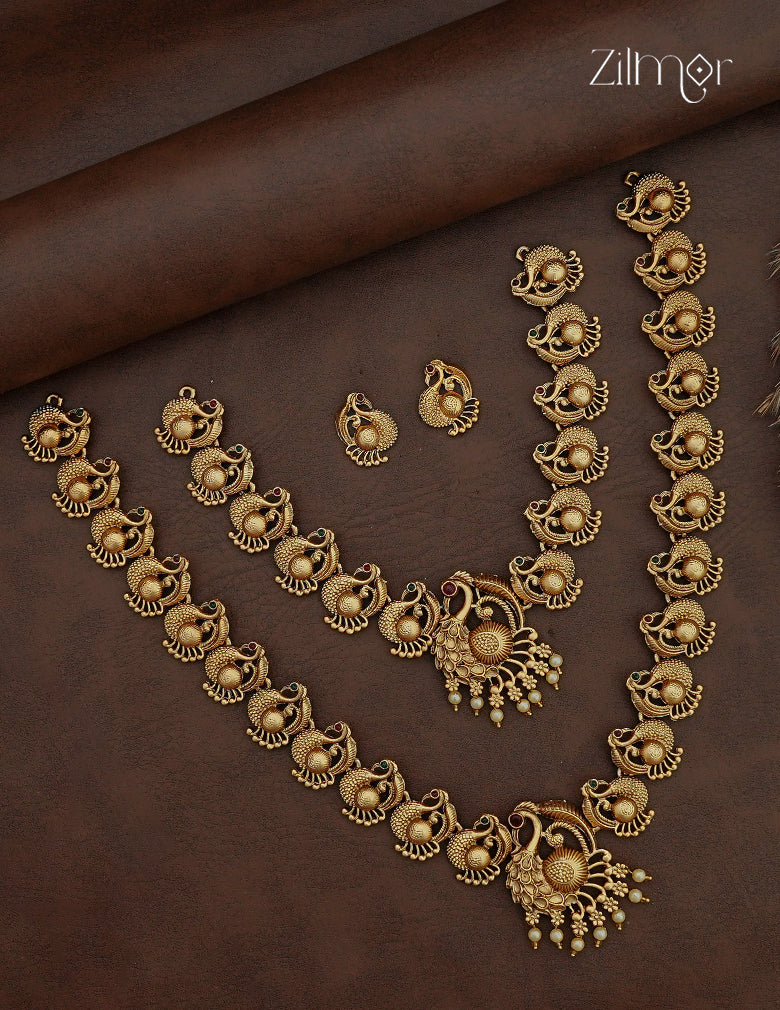 2 Antique Necklaces with Matching Earrings Combo - AJ1012972