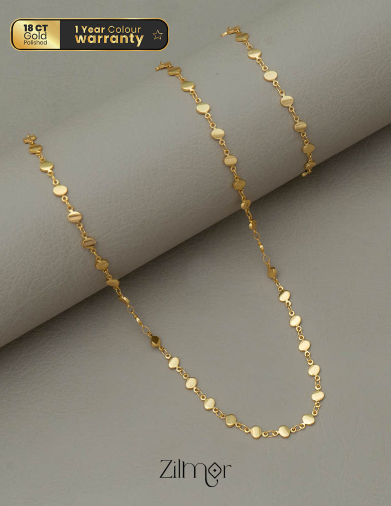 KY101730 - Gold Toned Necklace Bracelet Set 1-Zilmor