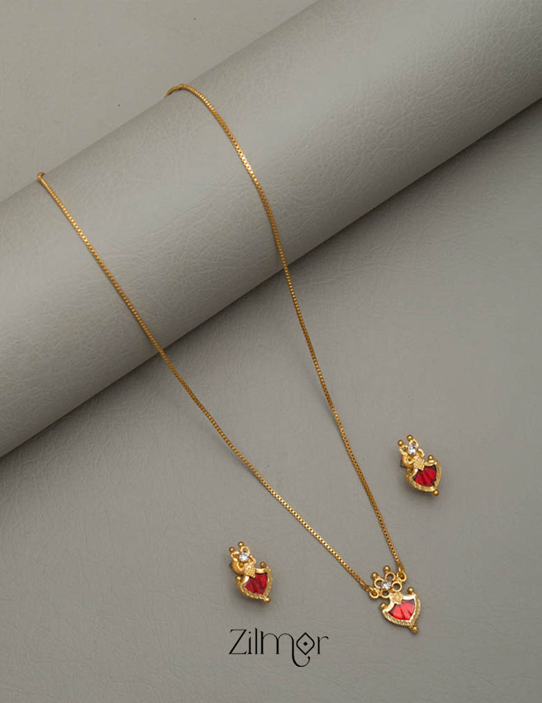 Simple Palakka Necklace Set 3-Zilmor