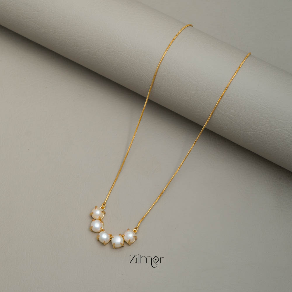 AS101272 - Simple Pearl pendant Necklace