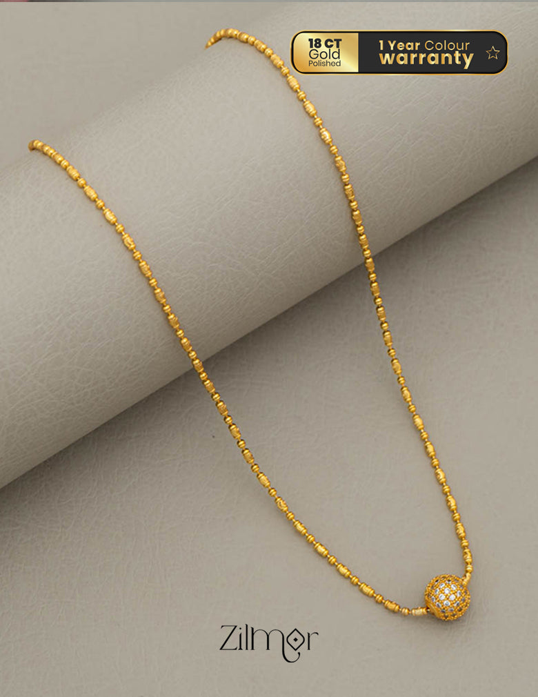 KY101756 - Anti Tarnish Single Ball Chain 1-Zilmor