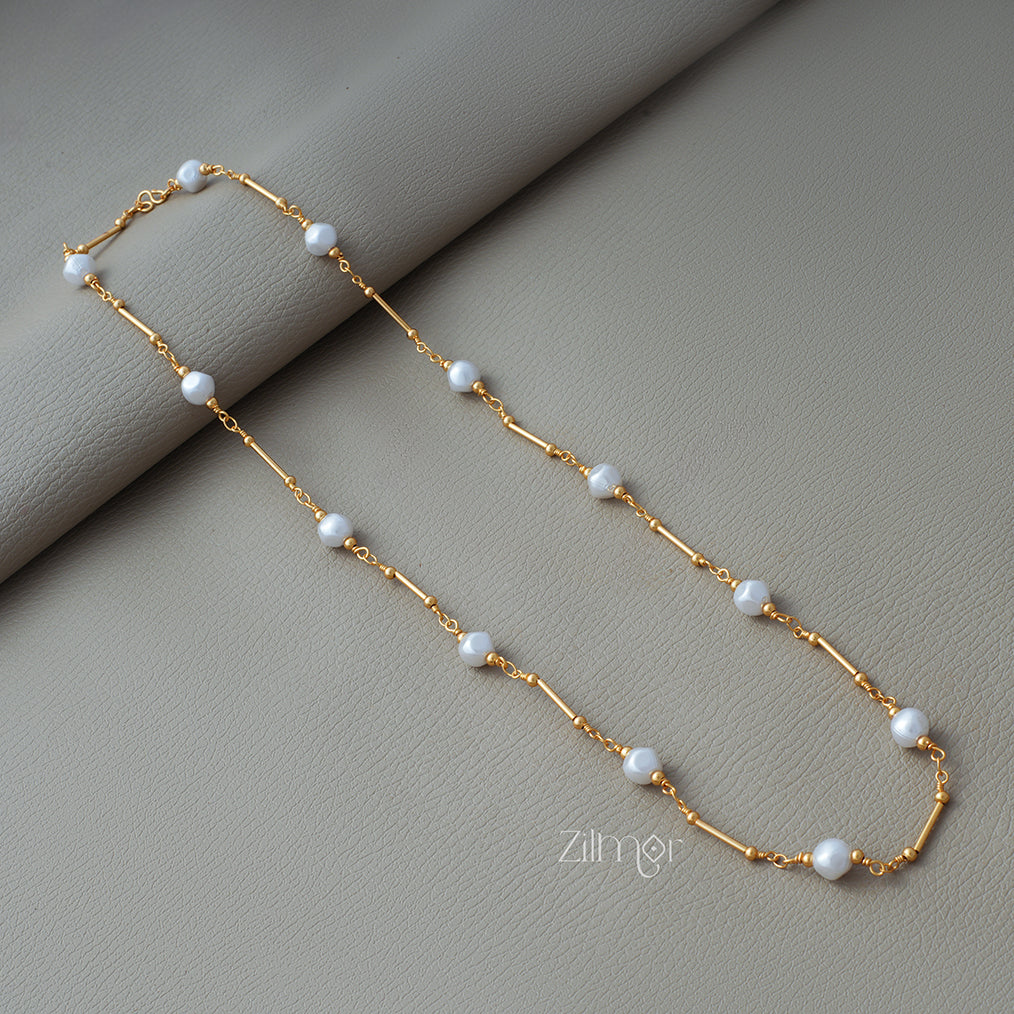 PE1011300 - Fresh Pearl Beads Daily Wear Simple Necklace