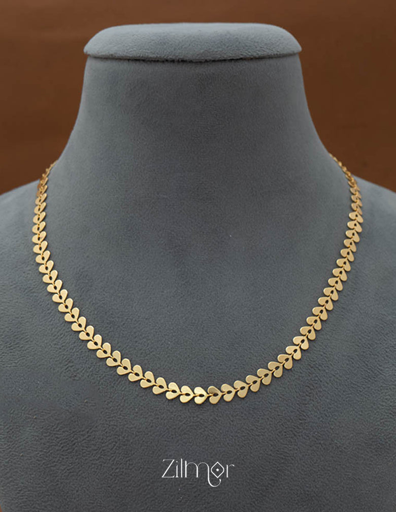 KY101769 - Gold Toned Leaf Necklace Bracelet Set 4-Zilmor