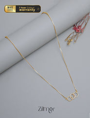 PP1011585 -  Gold Tone AD Stone  Simple Necklace 1-Zilmor