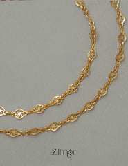 KY101779 - Gold Toned pair Anklet 2-Zilmor