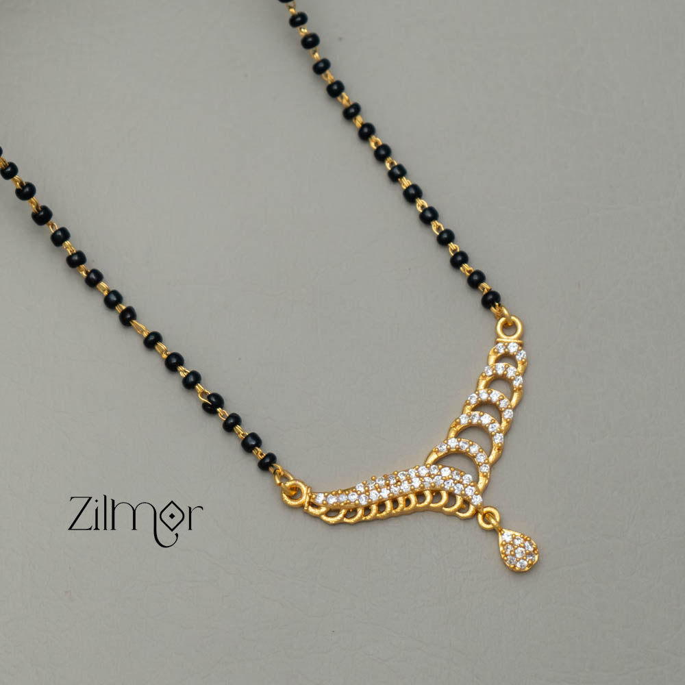 SG101372 - AD Stone Pendant Mangalsutra Necklace