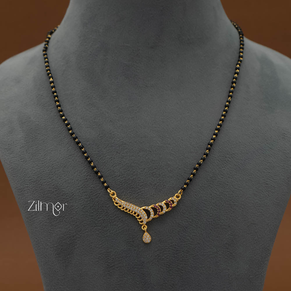 SG101372 - AD Stone Pendant Mangalsutra Necklace