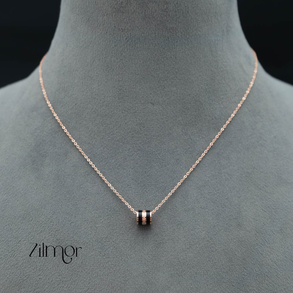 ZM101421 - 925 Silver Rose Gold Necklace