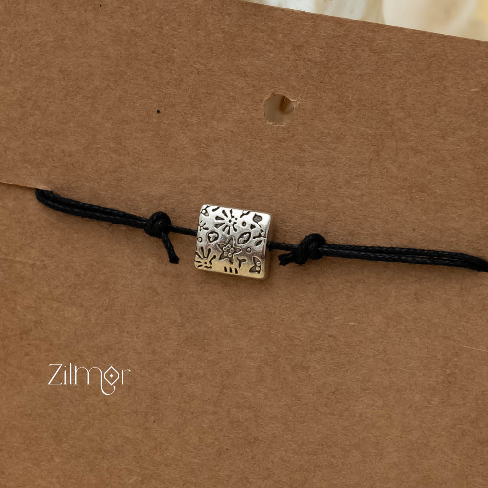 KY101155 - Oxidized Rectangle Anklet