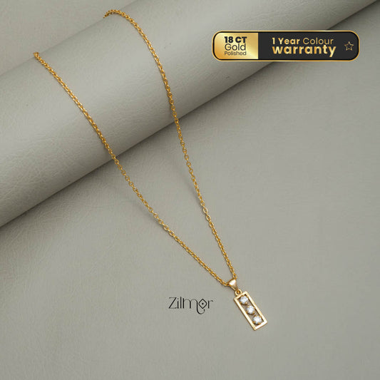 KJ101183 - Simple pendant Necklace