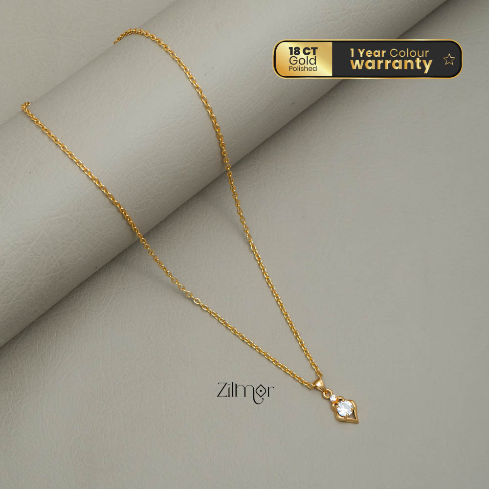 KJ101181 - Simple pendant Necklace