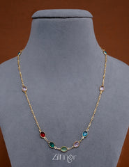 KY101993 - Simple Semi Precious Stone  Necklace 3-Zilmor