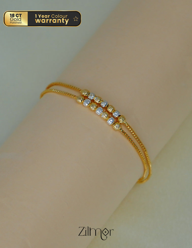 PP1011697- Anti Tarnish Gold Plated Dual Tone Bracelet 1-Zilmor