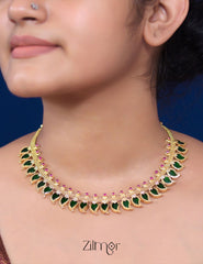PP101147 - Gold Tone Kerala Traditonal Mango Necklace 2-Zilmor