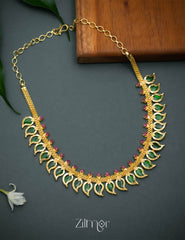 PP101147 - Gold Tone Kerala Traditonal Mango Necklace 1-Zilmor