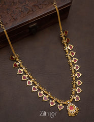 Palakka Long Haram Necklace with Pendant  PP100218