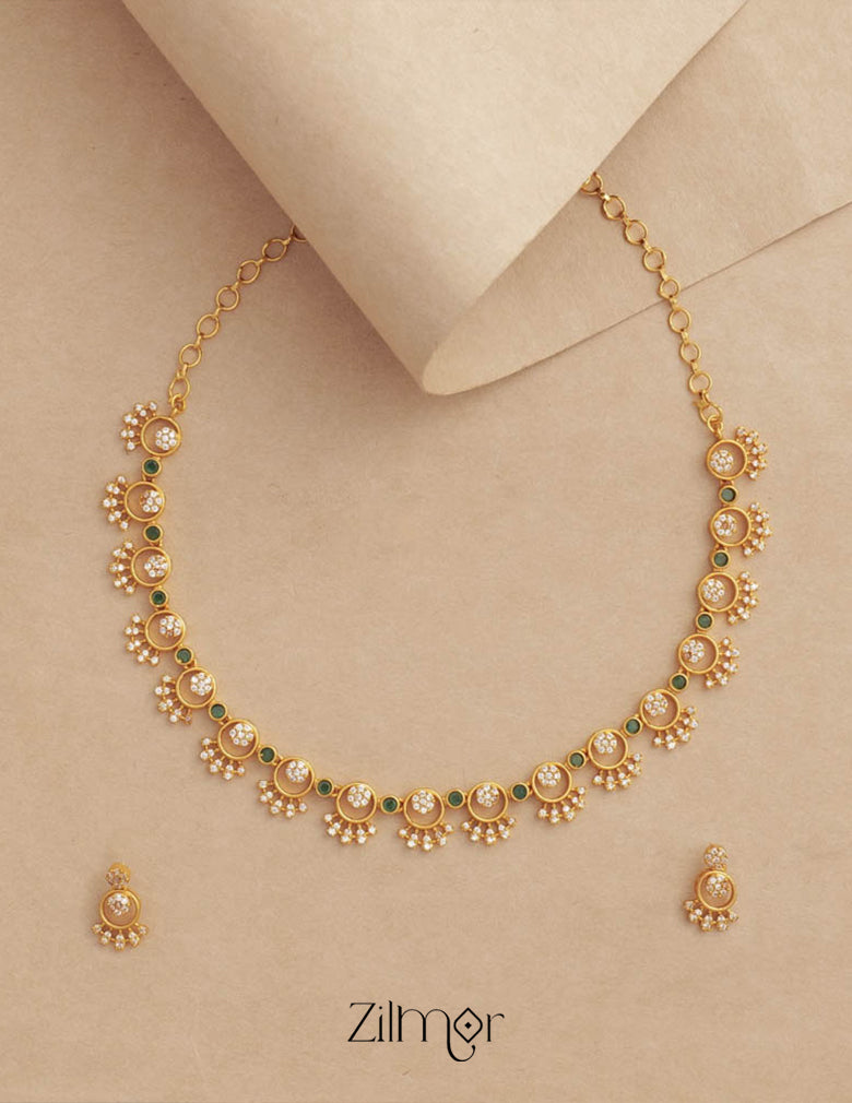 Simple Antique Gold Necklace Designs Premium Antique Necklace Set