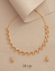 Premium Antique Necklace set with Earring - BH100364