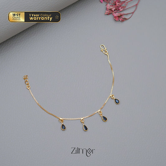 TR101710 - Gold Toned Stone Bracelet