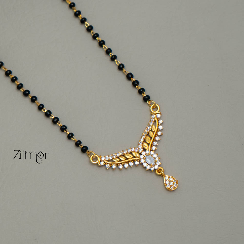 SG101371 - AD Stone Pendant Mangalsutra Necklace