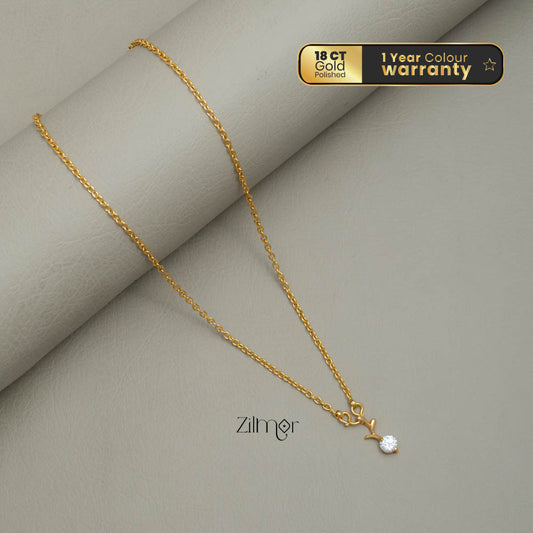 KJ101180 - Simple pendant Necklace
