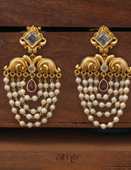 SN101670 - Antique  Pearl Earrings 1-Zilmor