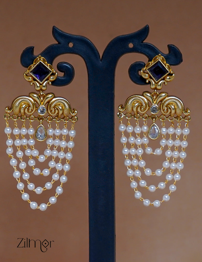 SN101670 - Antique  Pearl Earrings 3-Zilmor