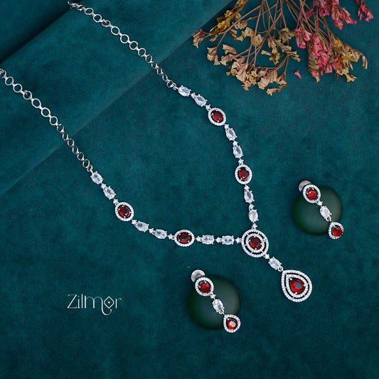 OT1011218 - AD Stone Necklace Earrings Set