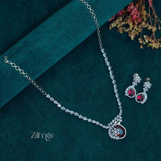 OT1011217 - AD Stone Necklace Earrings Set