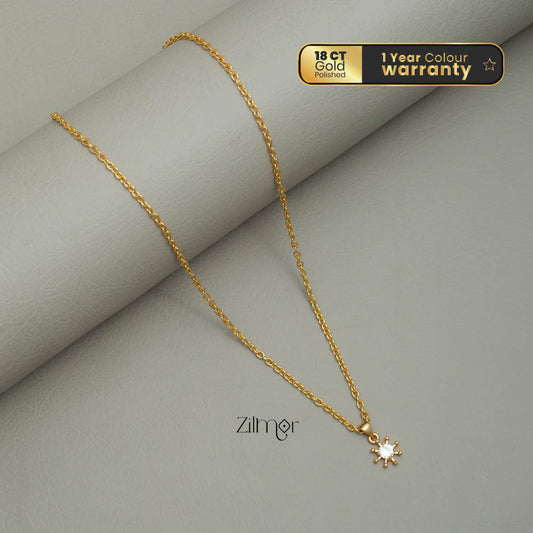 KJ101190 - Simple pendant Necklace