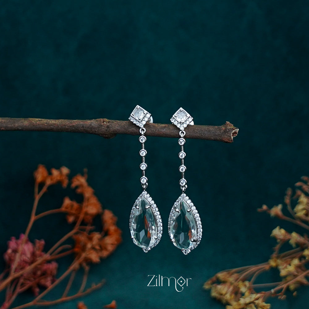 OT1011194 - AD Stone Long Earrings (color option)