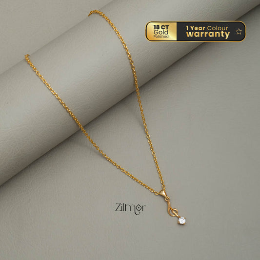 KJ101187 - Simple pendant Necklace