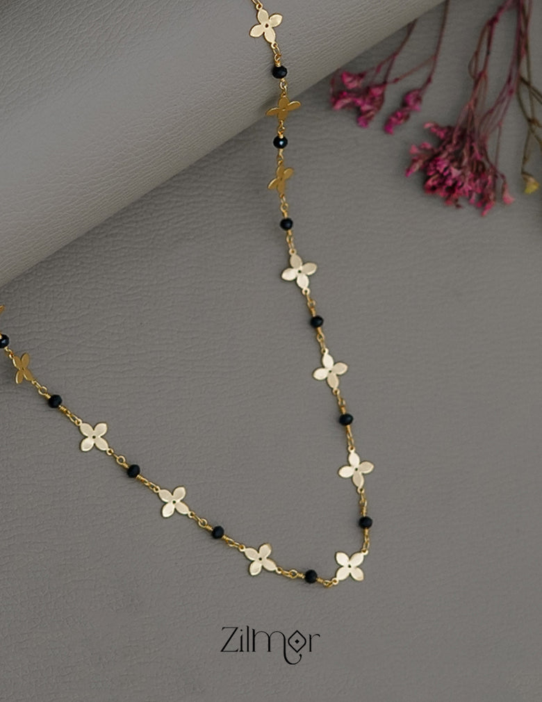 PE1011299 - Gold toned Simple  Necklace
