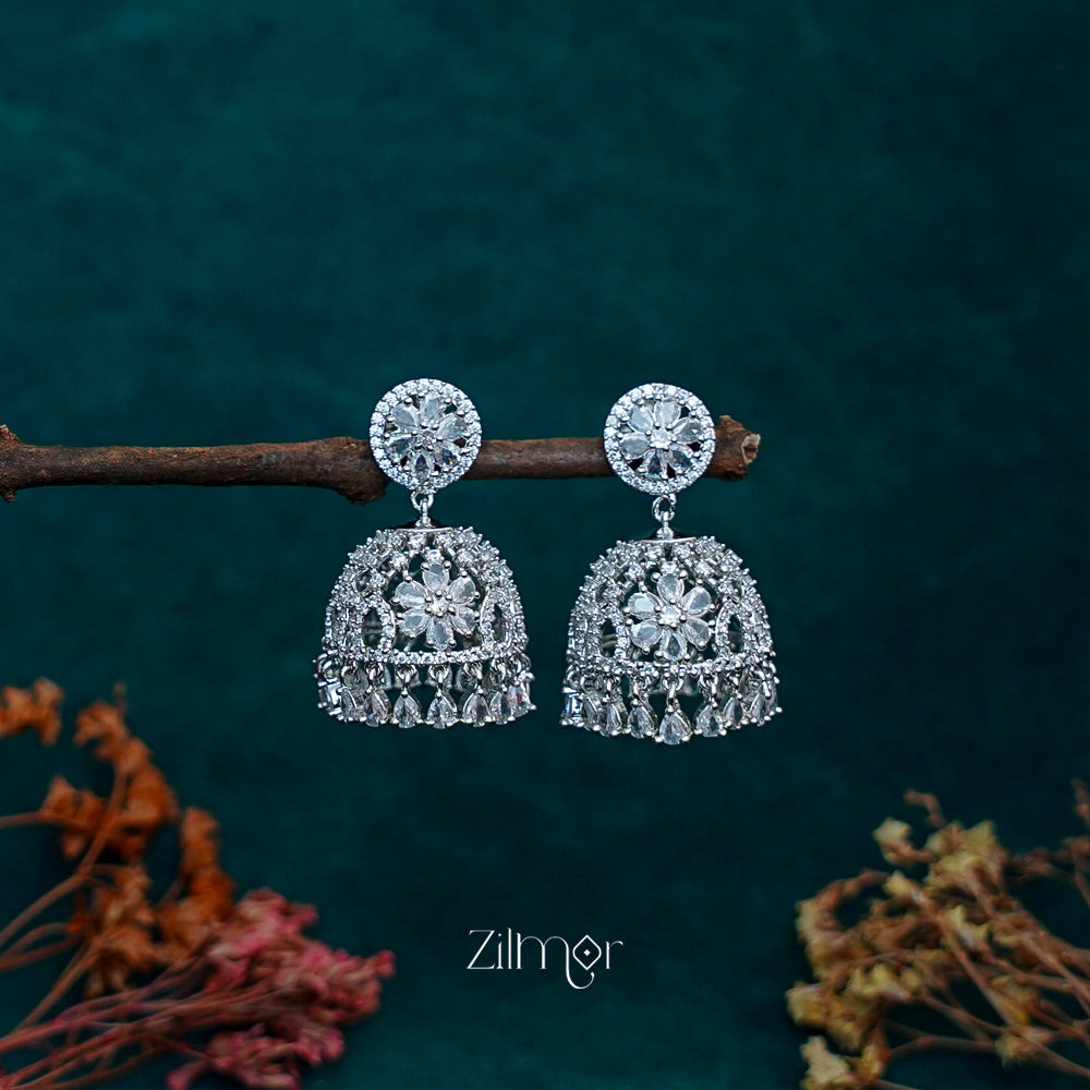 OT1011188 - AD Stone Jumkha Earrings (color option)