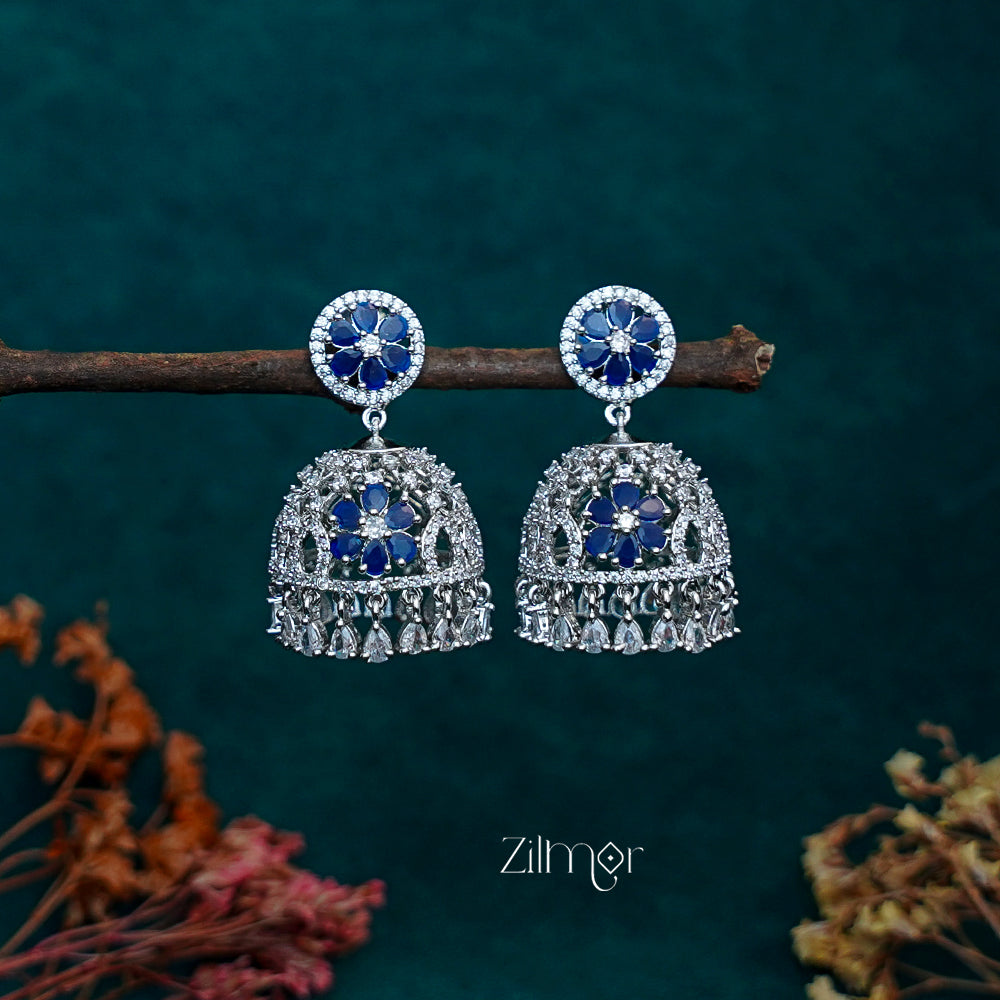 OT1011188 - AD Stone Jumkha Earrings (color option)