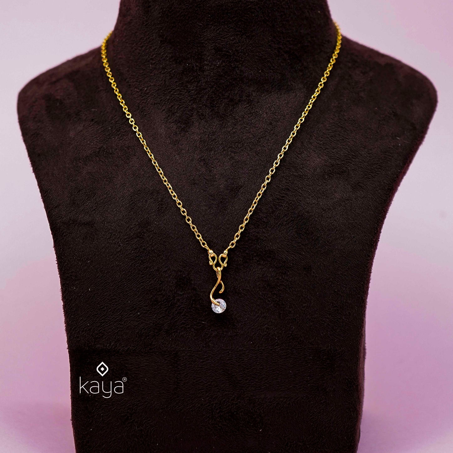 KJ101192 - Simple pendant Necklace