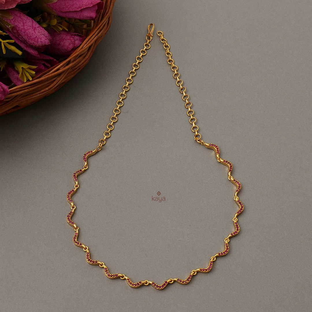 PP101107 - Gold Tone AD Necklace