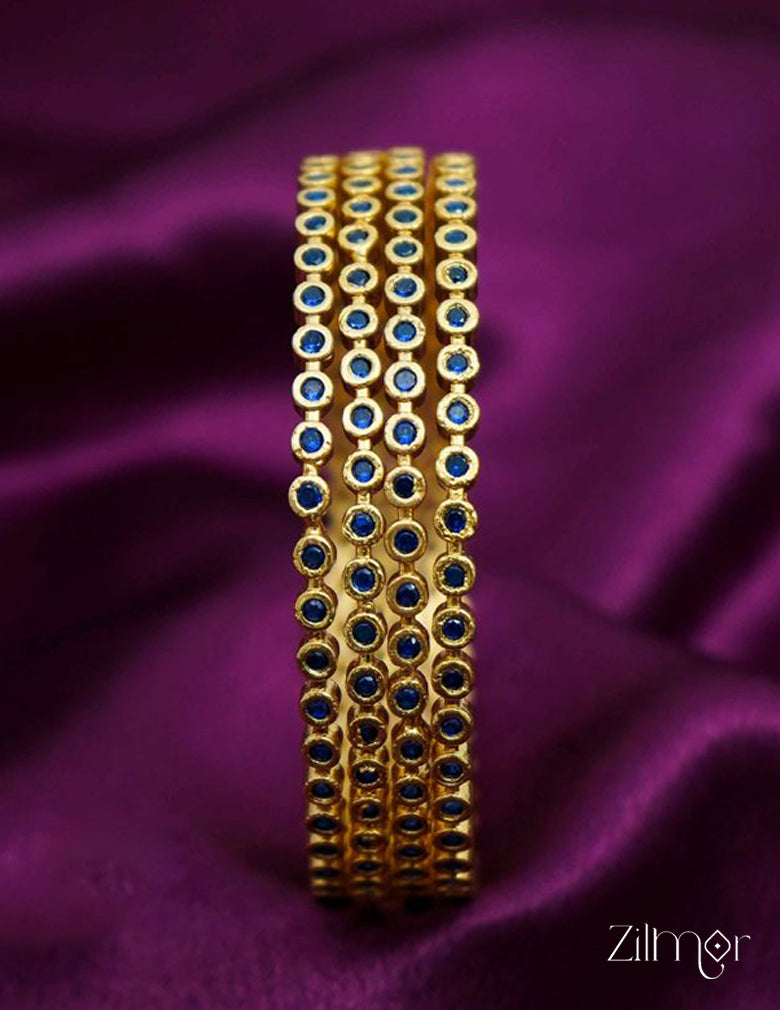 SG100981 - Gold Plated stone bangle 11-Zilmor