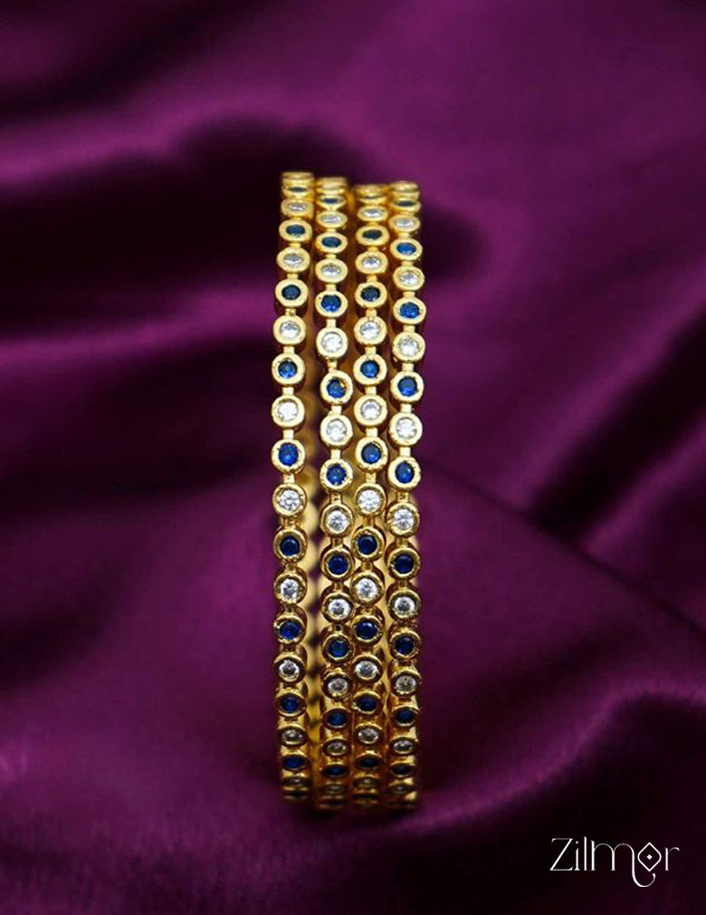 SG100981 - Gold Plated stone bangle 12-Zilmor