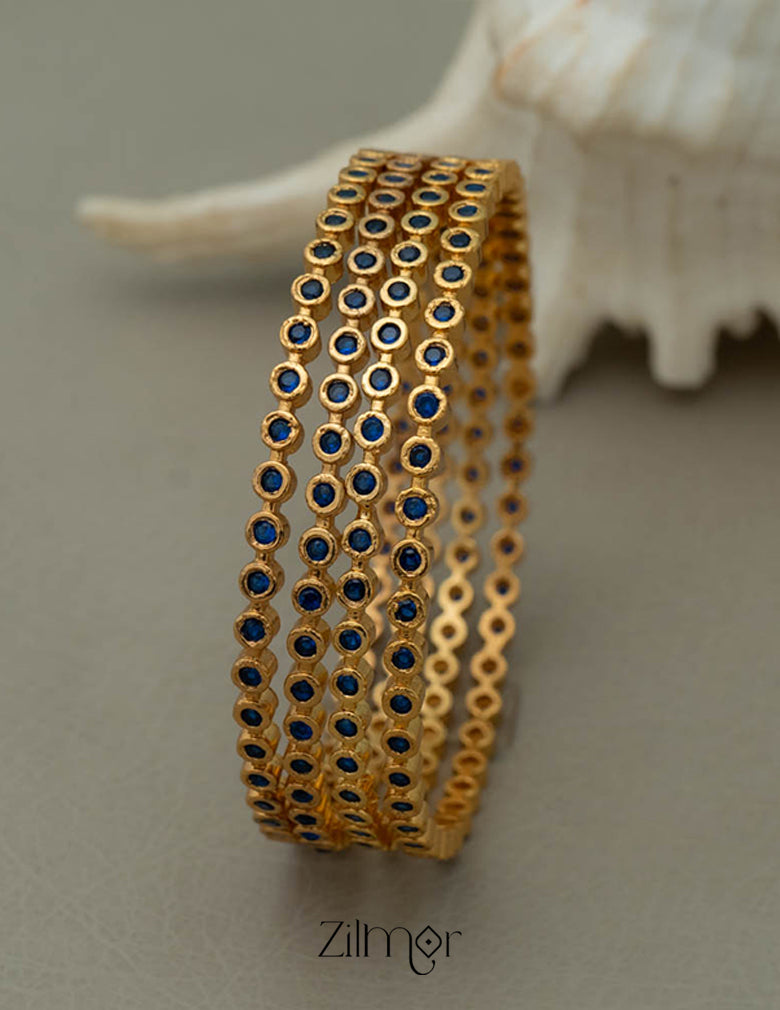 SG100981 - Gold Plated stone bangle 5-Zilmor
