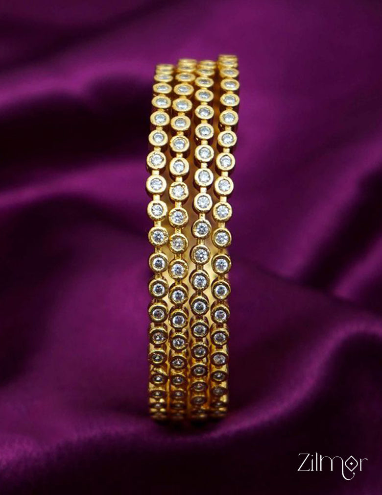 SG100981 - Gold Plated stone bangle 9-Zilmor