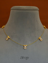 SN1011710 - AD Stone Pendant Hanging Invisible Chain Necklace 3-Zilmor