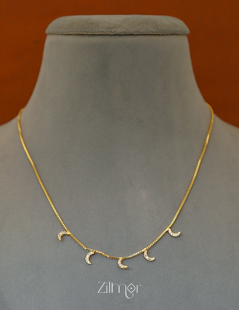 PP1011698 - AD Stone Moon Pendant Hanging Invisible Necklace 3-Zilmor